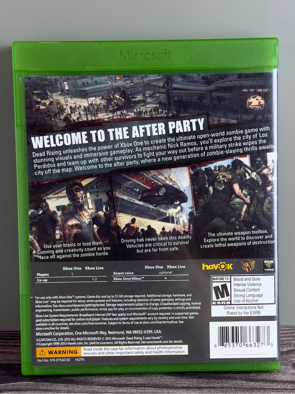 Dead Rising 3 (Microsoft Xbox One, 2013)Tested!!!! - Picture 2 of 3